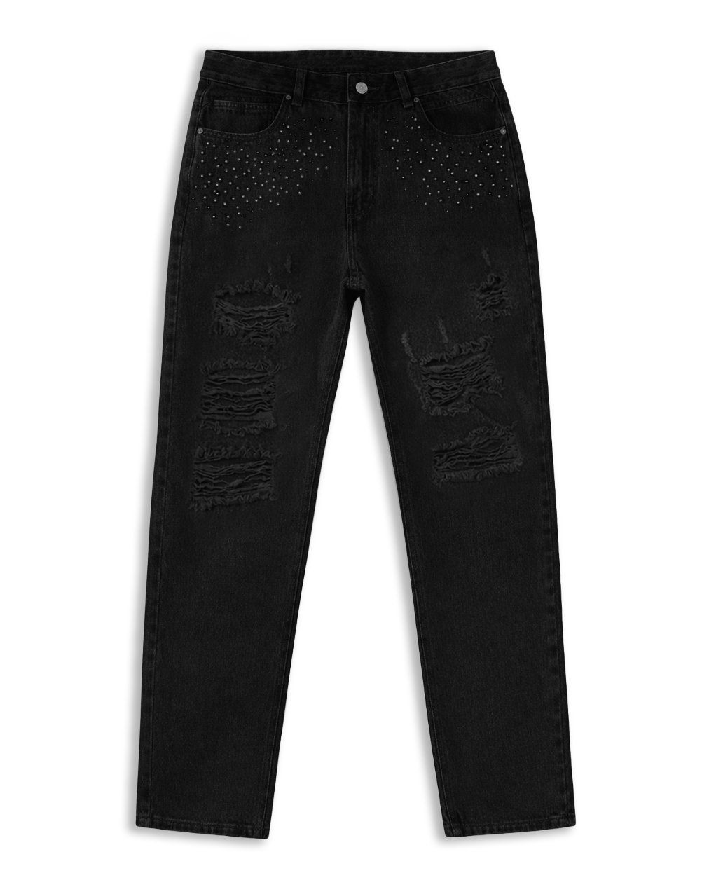 Mom Jean Crystal black | Hombre