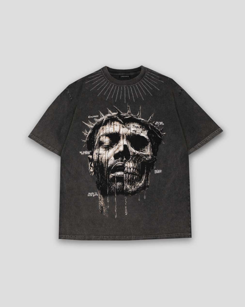 Polo Negro Crown Of ash | Hombre