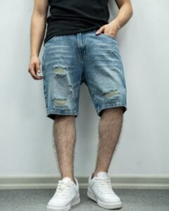 Short Jean Azul Dstr  para Hombre