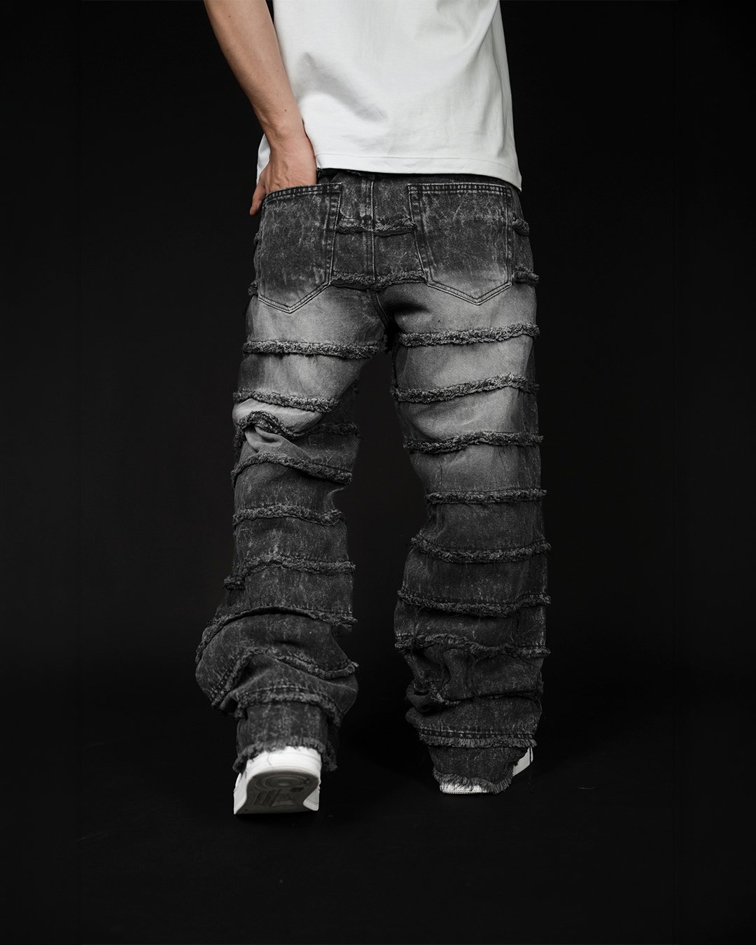 Jean Cenizo Focalizado Flecos | Hombre - Imagen 4