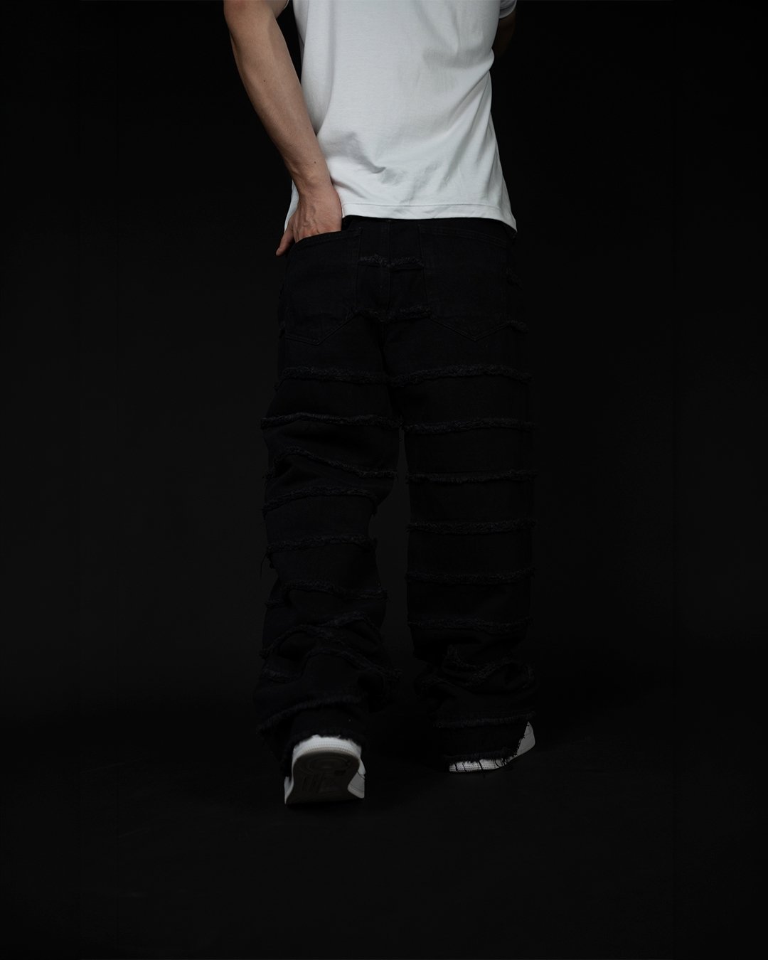 Jean Negro Flecos | Hombre - Imagen 4