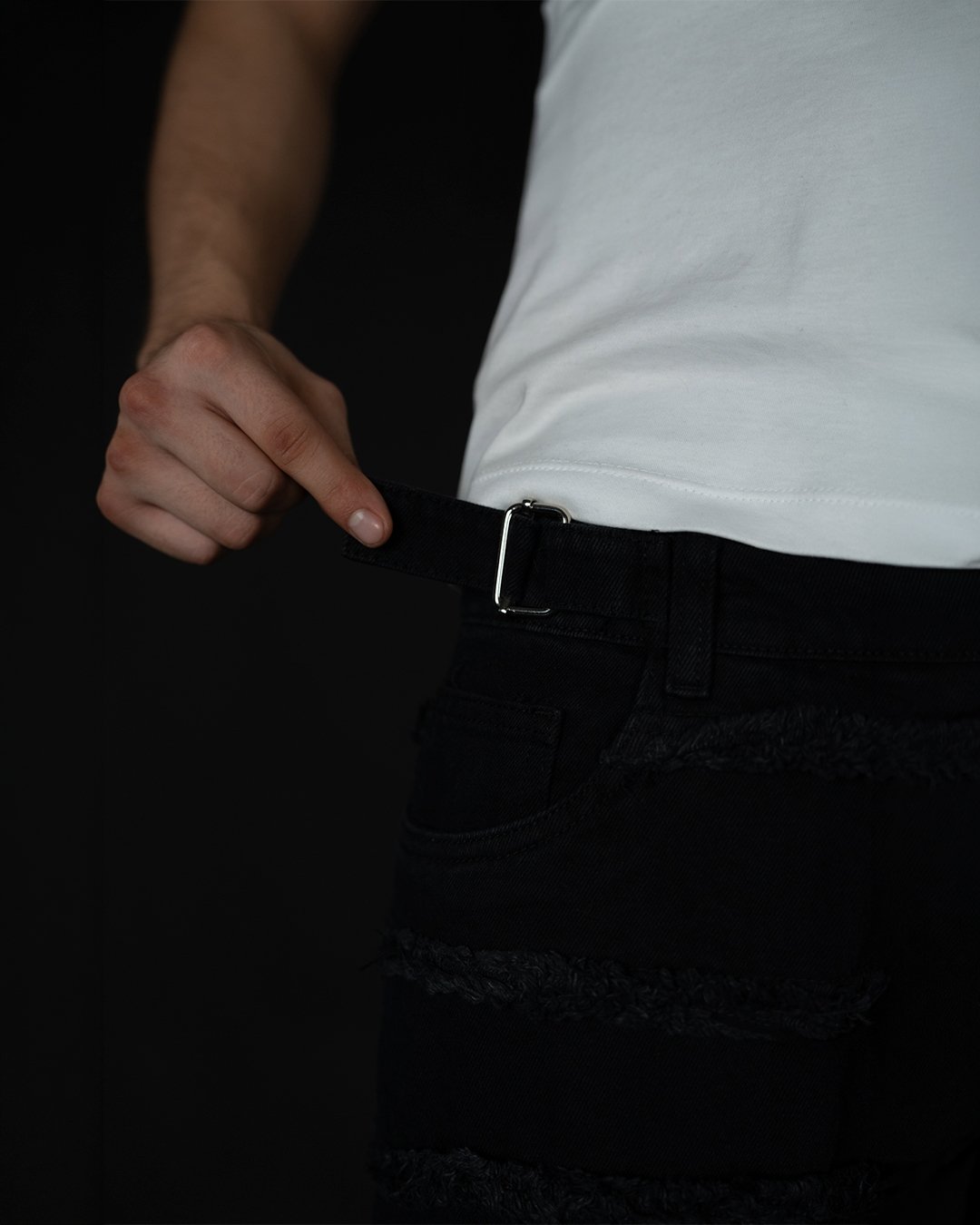 Jean Negro Flecos | Hombre - Imagen 5