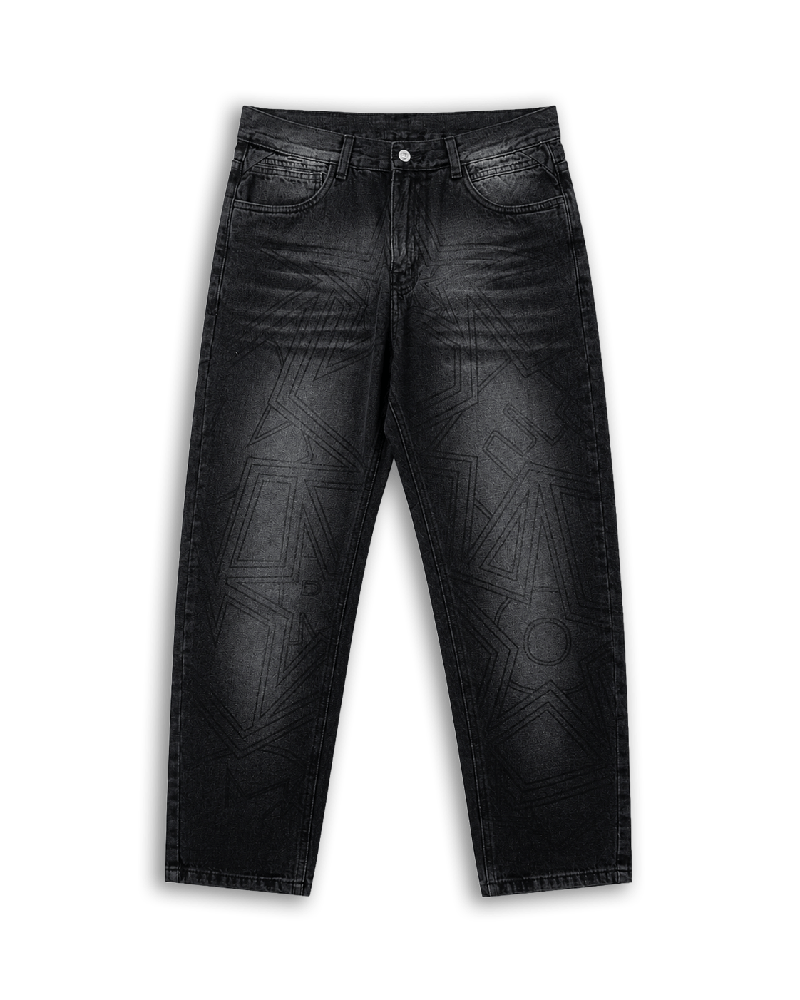 MOM JEAN LIL BLACK CREPANTE