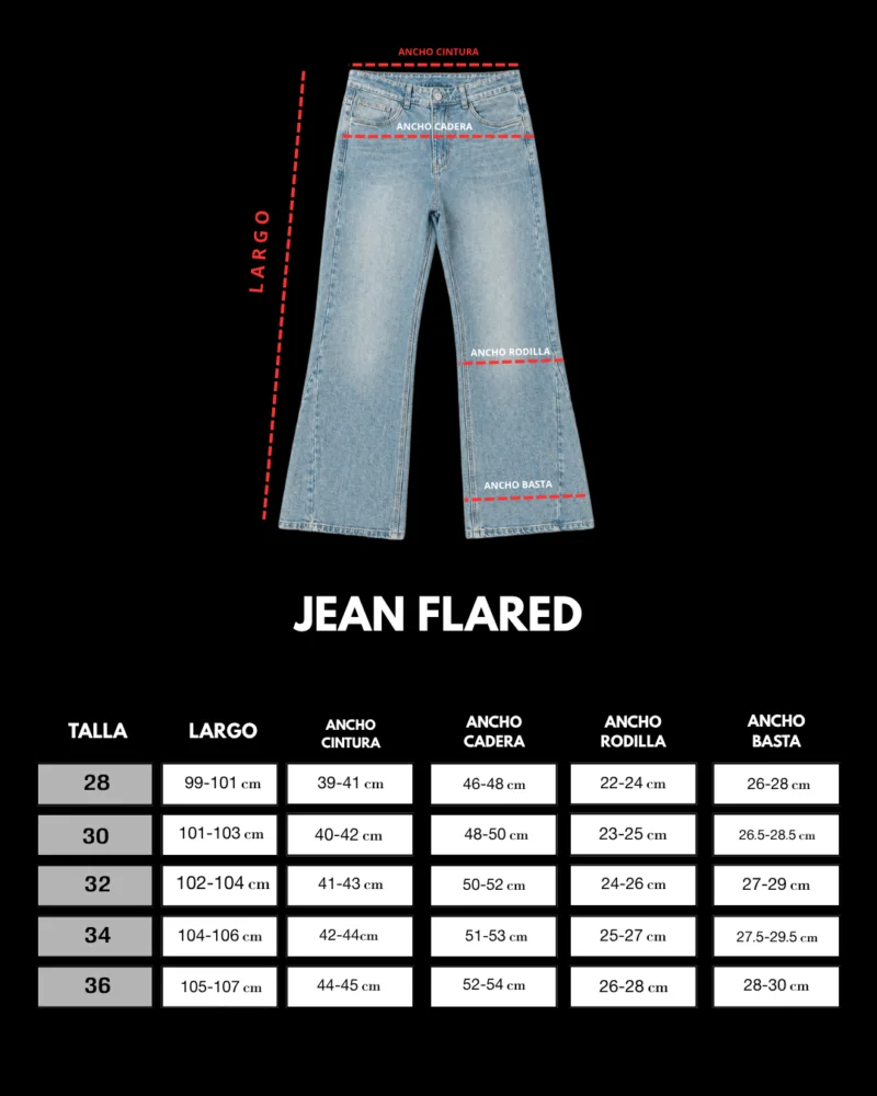 JEAN FLARED ICE CREPANTE - Imagen 6