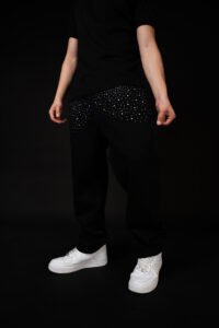 Mon Jean Negro Rock  para Hombre