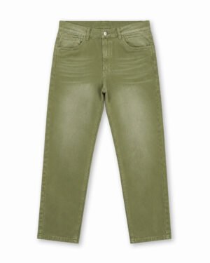 MOM JEAN GREEN CREPANTE